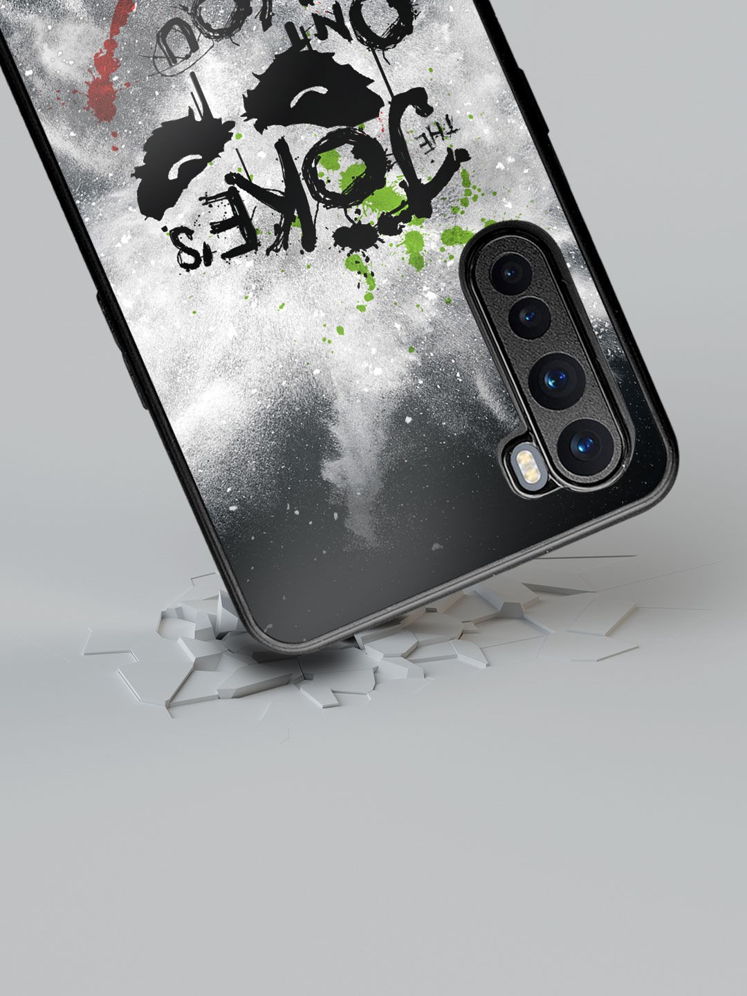 

macmerise Black & Grey Printed OnePlus Nord Bumper Back Case