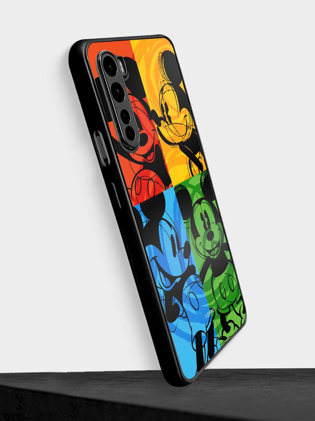 

macmerise Red & Blue Printed Mickey Mouse OnePlus Nord Bumper Phone Back Case