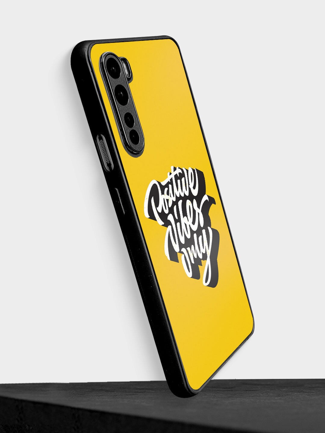 

macmerise Yellow & Black Printed OnePlus Nord Bumper Phone Back Case