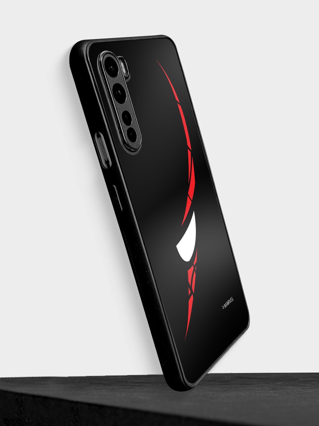 

macmerise Red & Black Spiderman Printed OnePlus Nord Bumper Mobile Phone Case