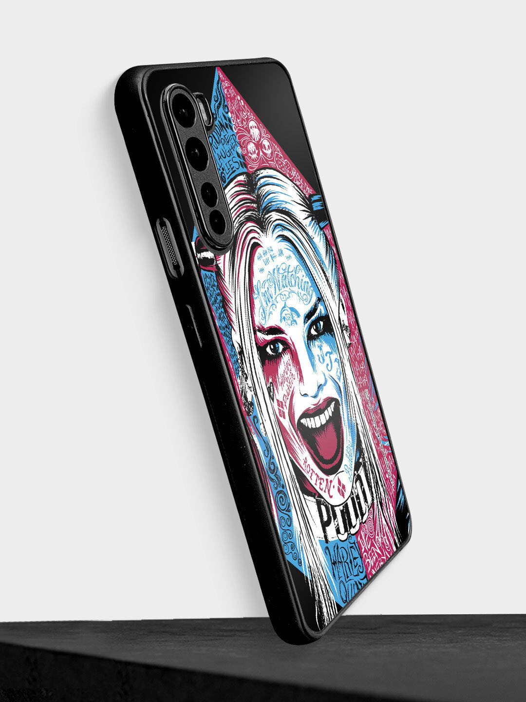

macmerise Pink & White Wicked Harley Quinn Printed OnePlus Nord Bumper Back Case