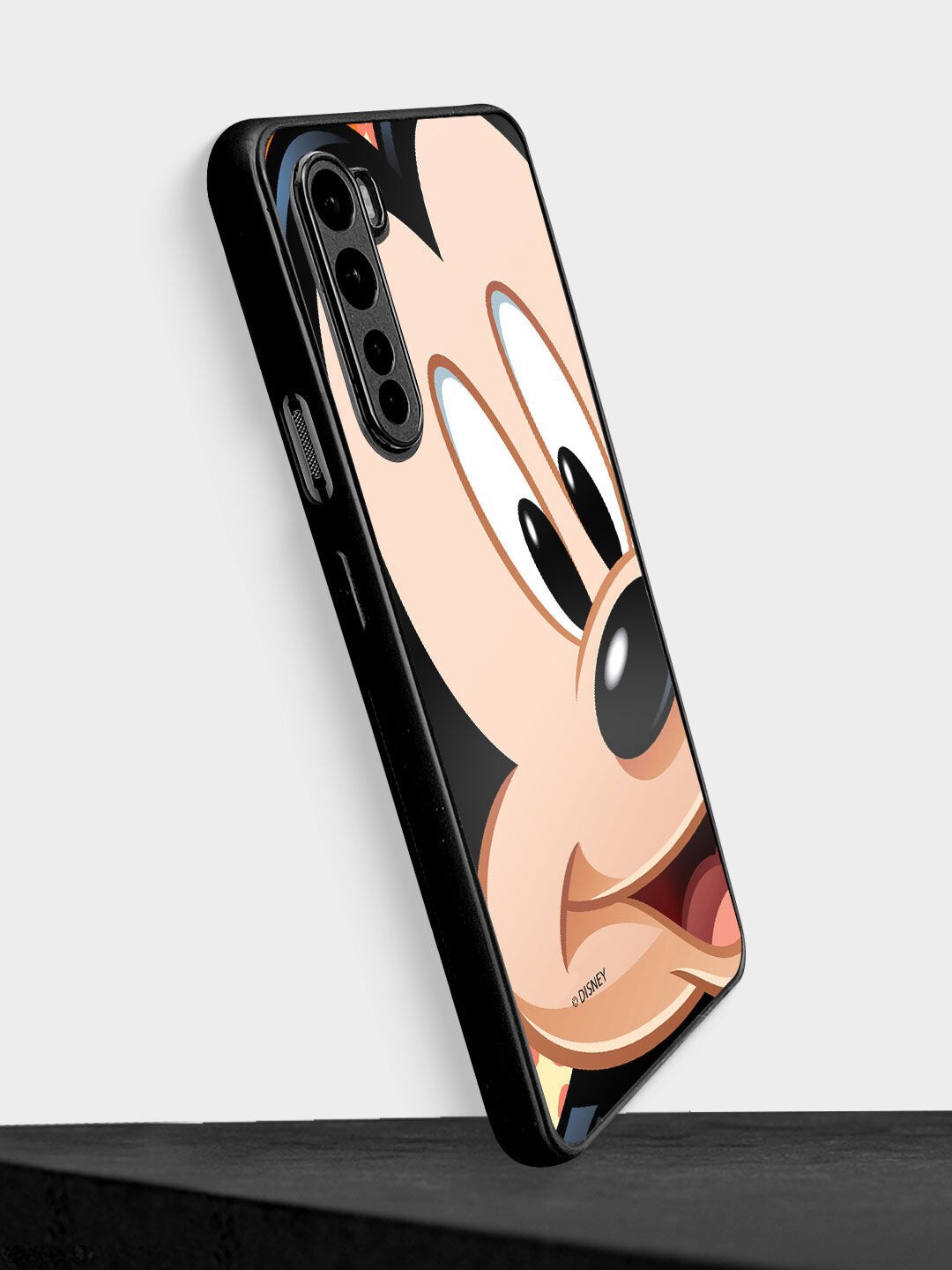

macmerise Beige & Black Printed Zoom Up Mickey OnePlus Nord Bumper Phone Back Case