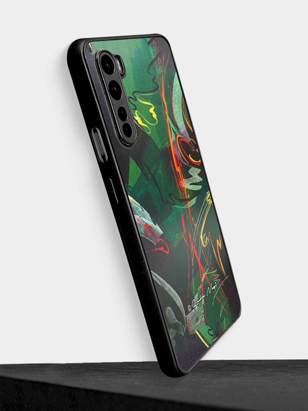

macmerise Green Strokes of Life Design OnePlus Nord Bumper Phone Back Case