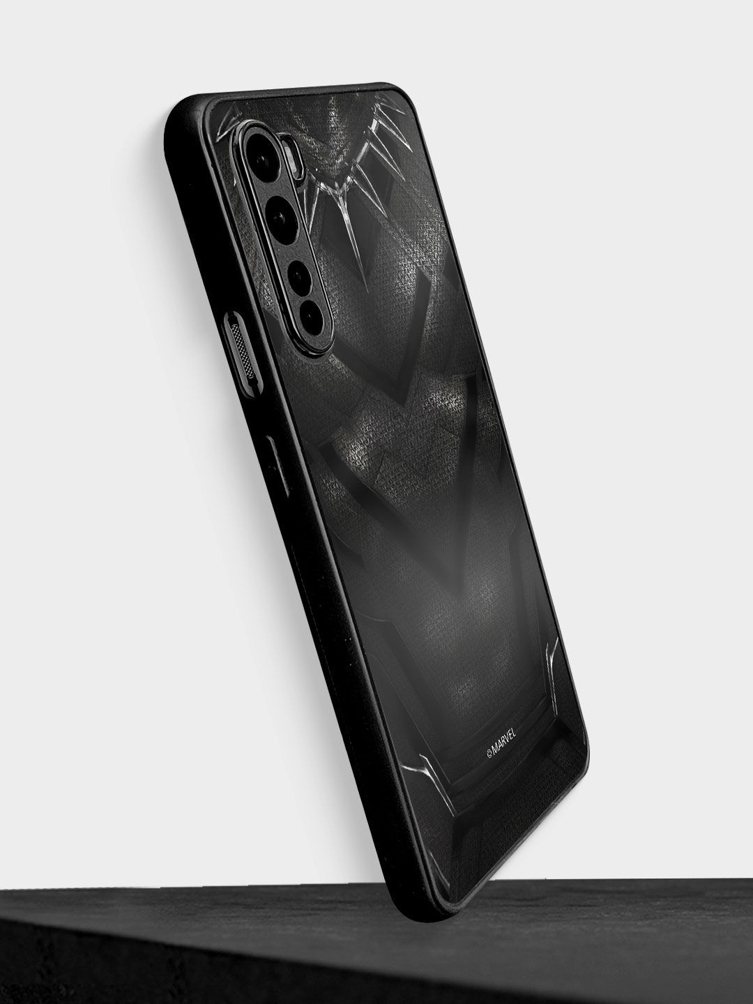 

macmerise Black Printed Suit up Black Panther Design OnePlus Nord Phone Back Case
