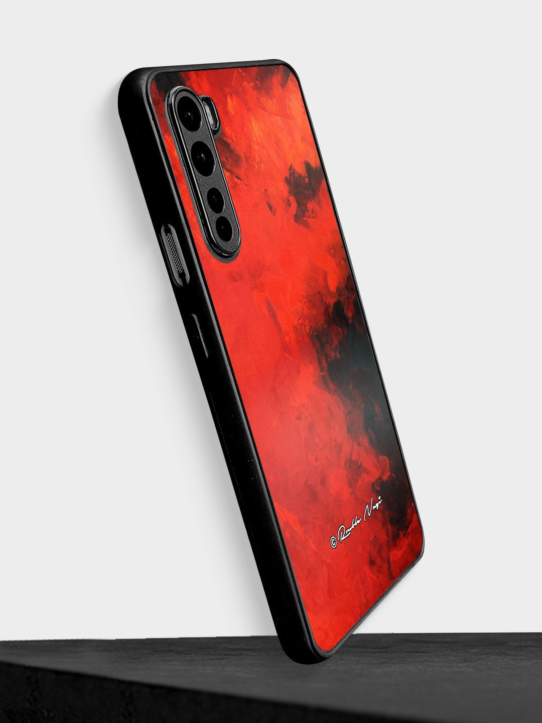 

macmerise Red on Me Design OnePlus Nord Bumper Phone Back Case