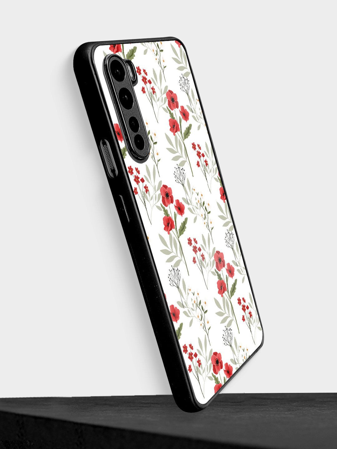 

macmerise White & Red Printed Oneplus Nord Phone Covers