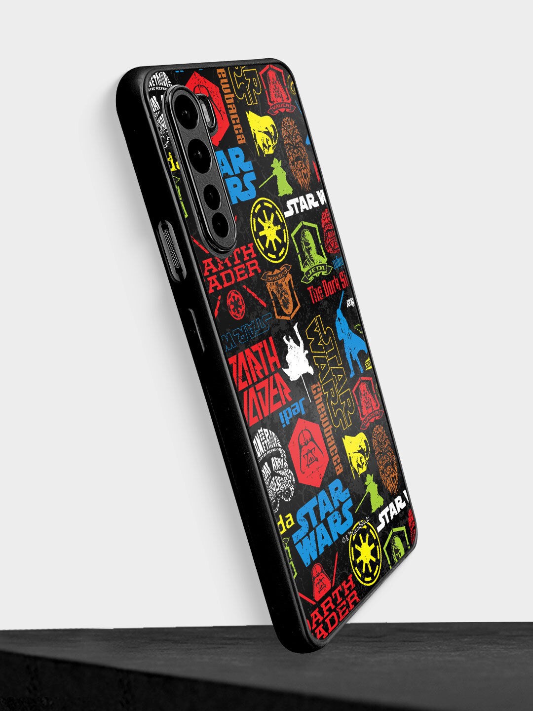 

Macmerise Black Star wars mashup Design OnePlus Nord Bumper Phone Back Case, Multi