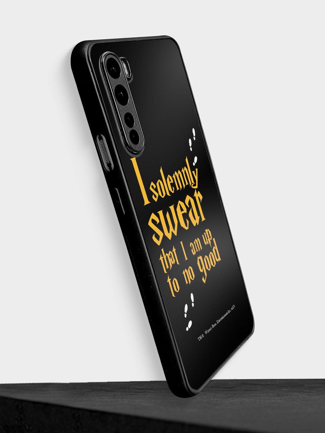 

macmerise Black & Yellow Printed Solemnly Swear Design OnePlus Nord Bumper Phone Back Case