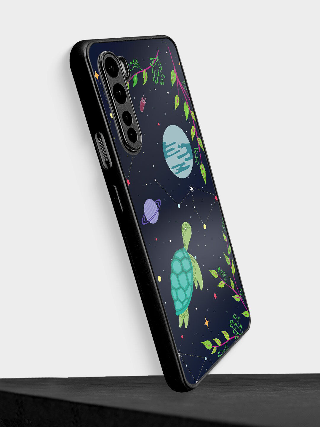

Macmerise Blue Space Turtle Design OnePlus Nord Bumper Phone Back Case
