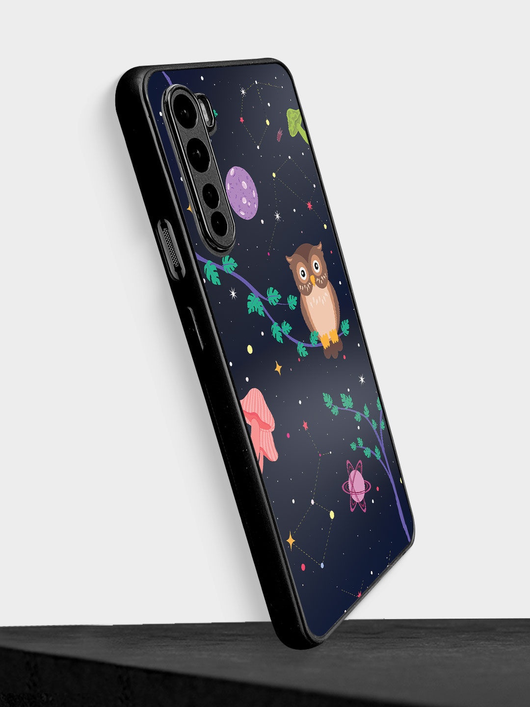 

macmerise Black Conversational Printed OnePlus Nord Phone Back Case