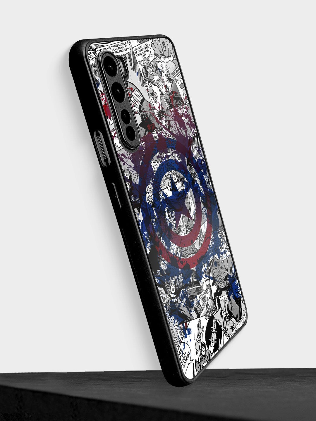 

macmerise Blue Printed Splash Out Shield Design OnePlus Nord Bumper Phone Back Case