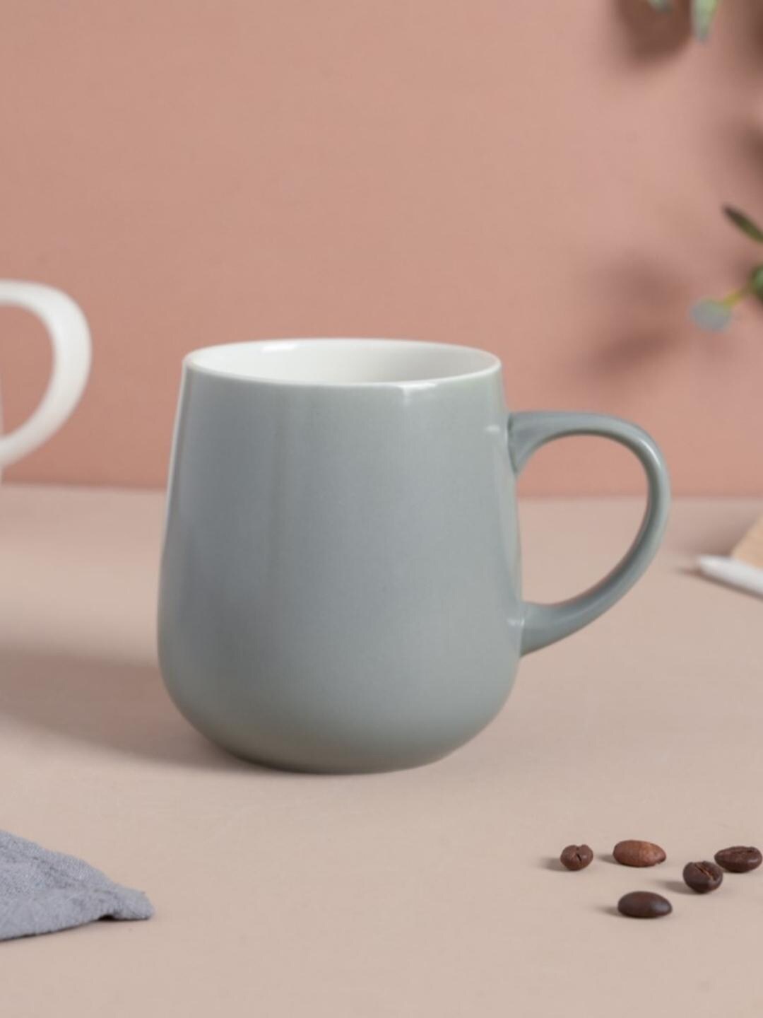 

Nestasia Grey & White Microwave Safe Ceramic Matte Cup 250 ml