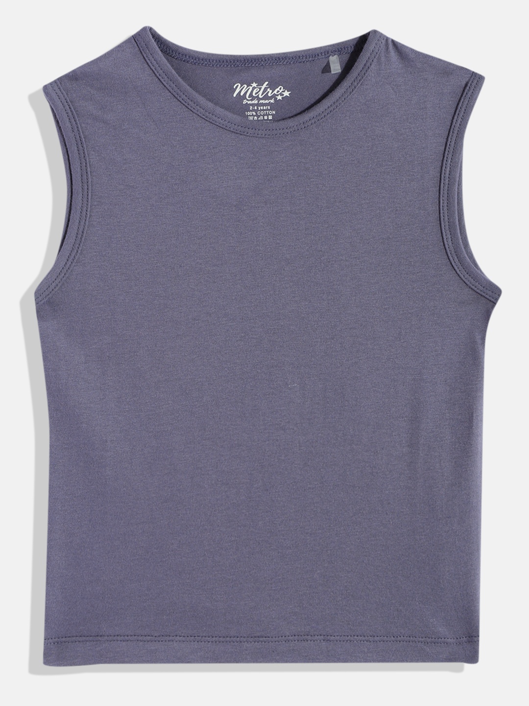 

METRO KIDS COMPANY Boys Blue Solid T-shirt