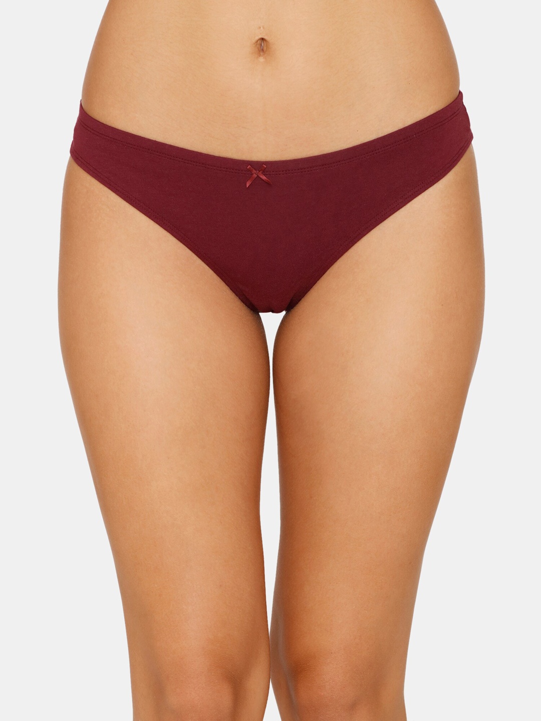 

Zivame Women Purple Solid Thongs Briefs