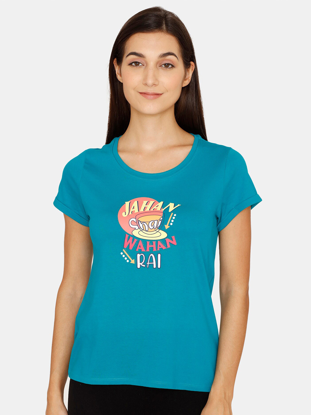 

Zivame Blue Print Top