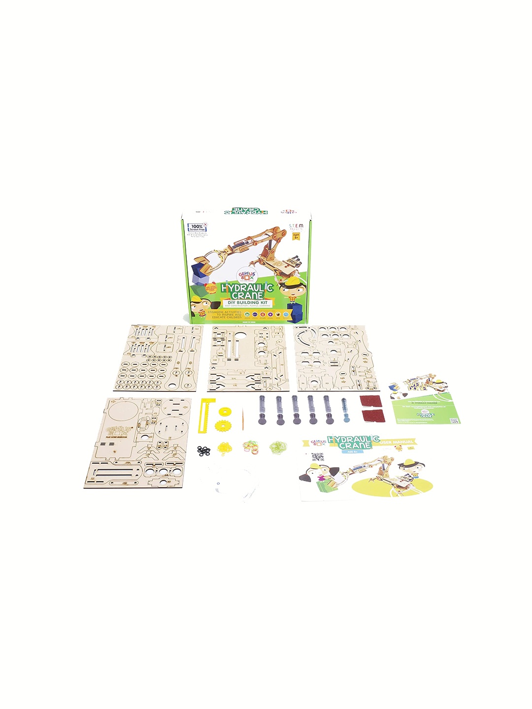 

Genius Box Kids Red Learning Kit Construction Based