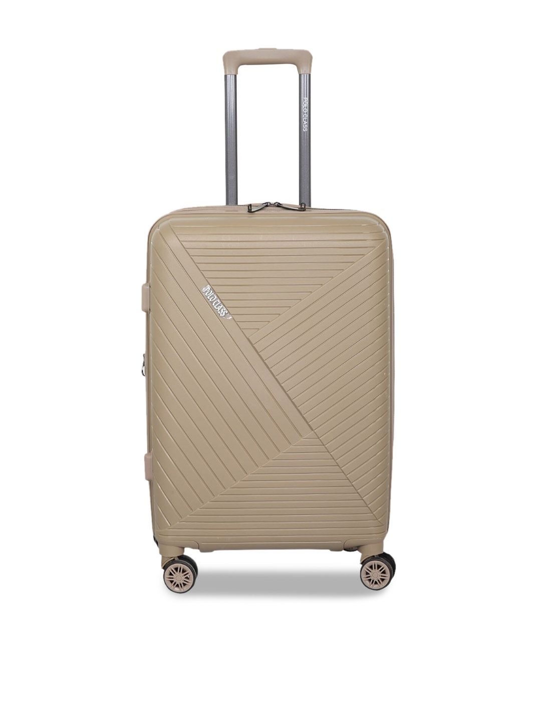 

Polo Class Beige Solid Hard-Sided Cabin Trolley Suitcase
