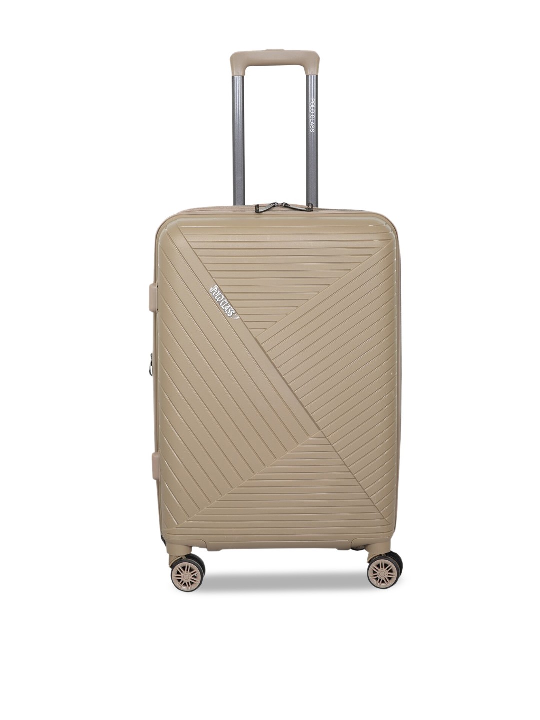 

Polo Class Beige Solid Hard-Sided Small Trolley Suitcase