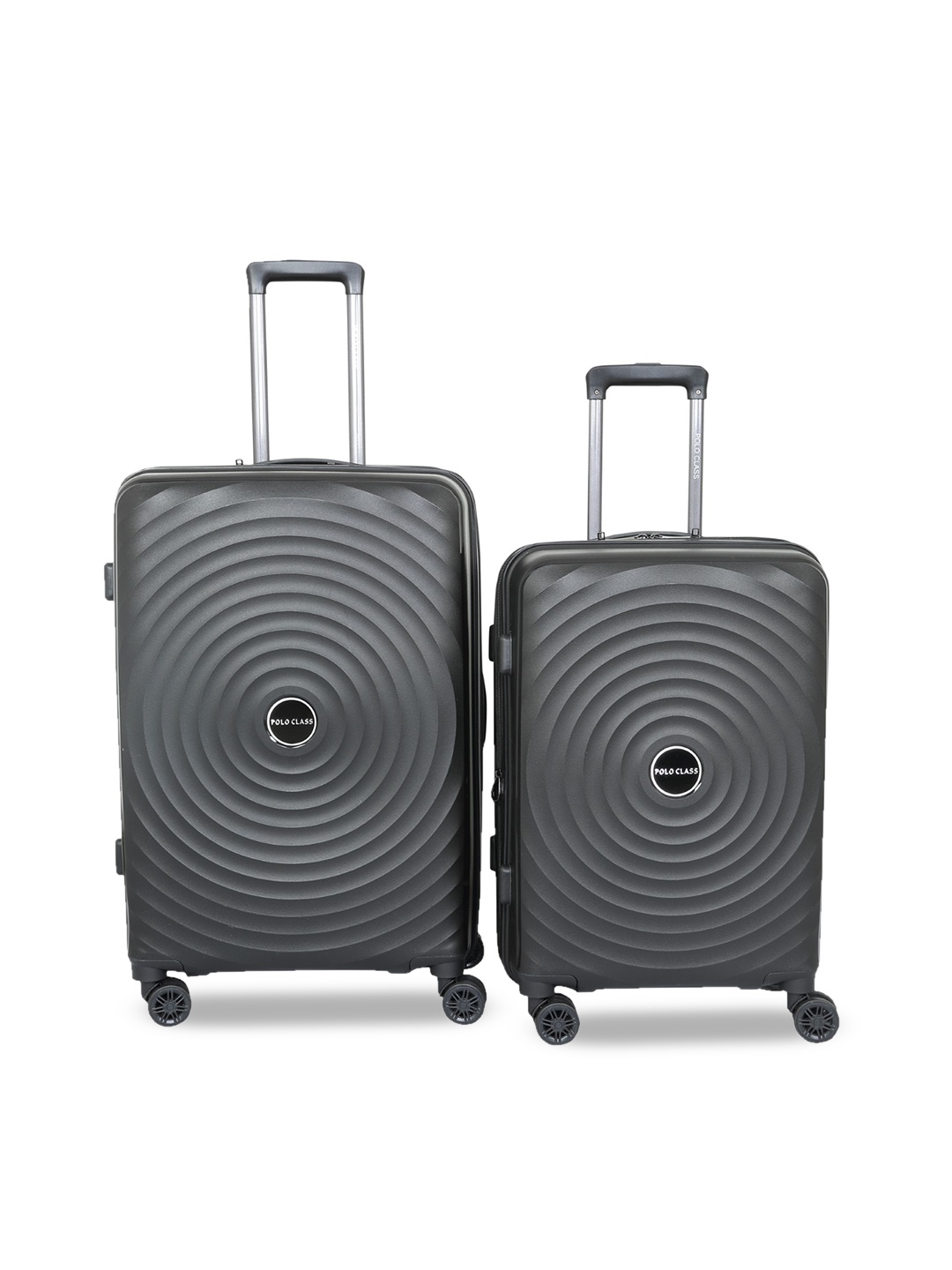 

Polo Class Set Of 2 Black Solid Hard-Sided Trolley Suitcase