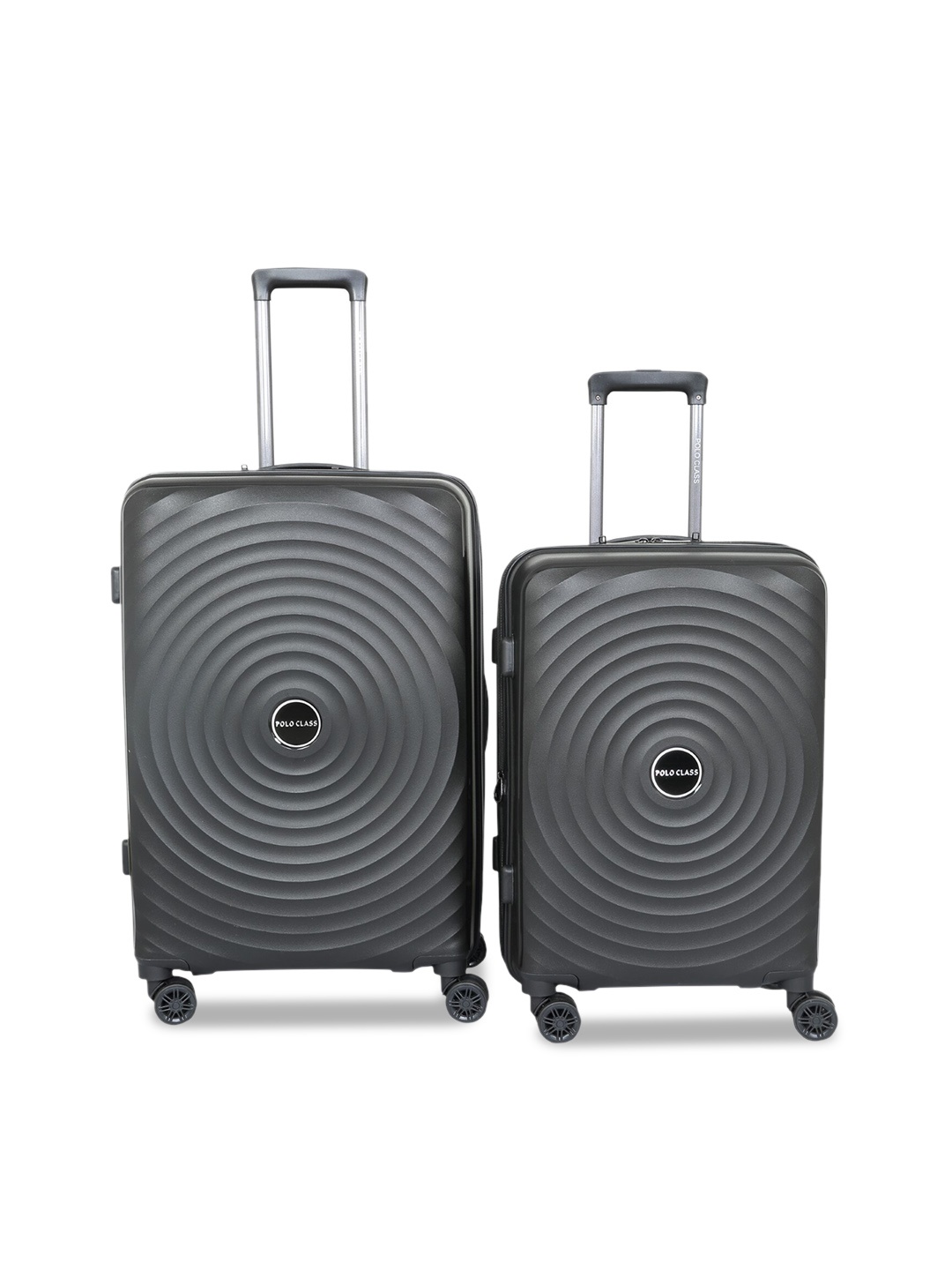 

Polo Class Set Of 2 Black Textured Hard-Sided Trolley Suitcases