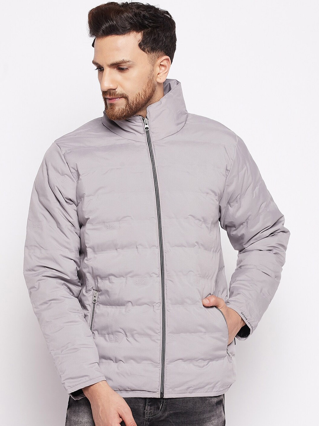 

Okane Men Grey Lightweight Padded Jacket