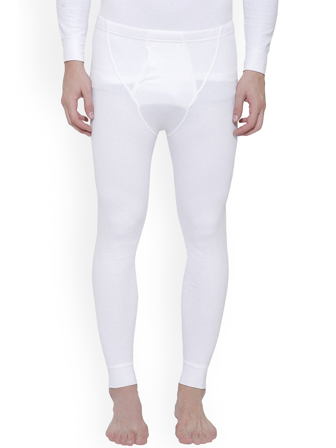 

BODYCARE INSIDER Men White Solid Cotton Thermal Bottom