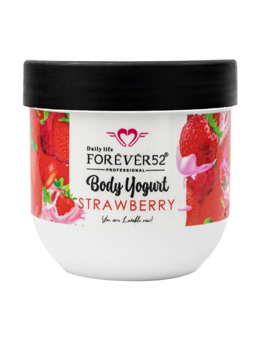 

Daily Life Forever52 Strawberry Body Yogurt for Hydrating Skin - 200 ml, White