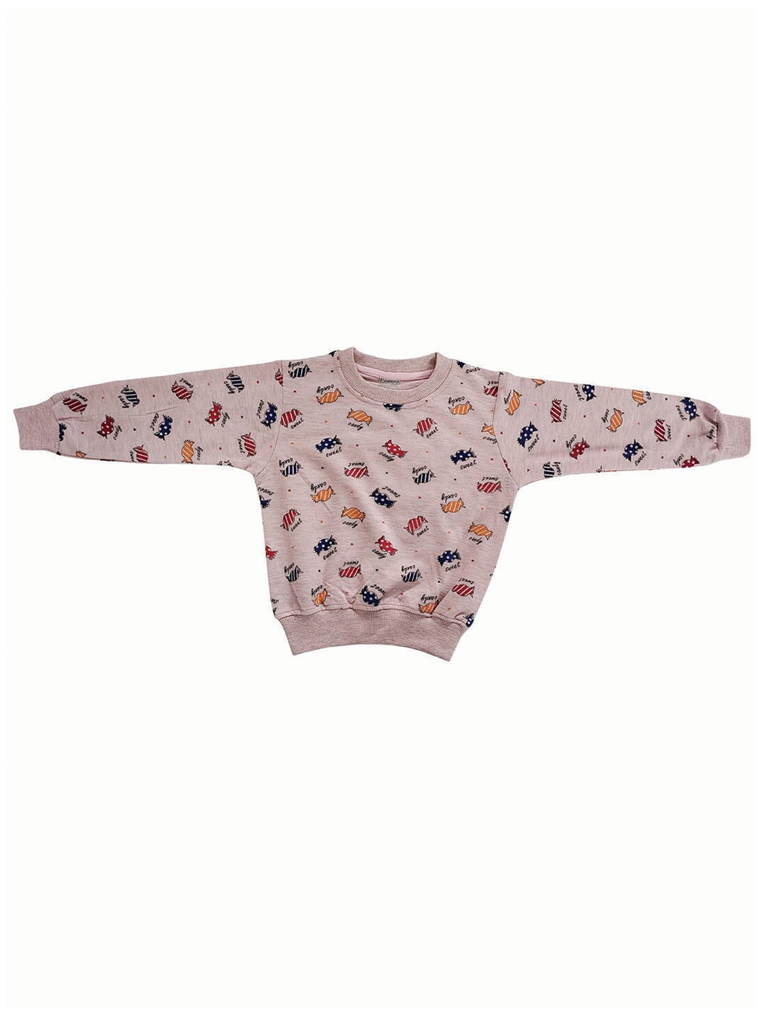 

Zoom Minimondo Kids Pink Conversational Printed Cotton Sweatshirt