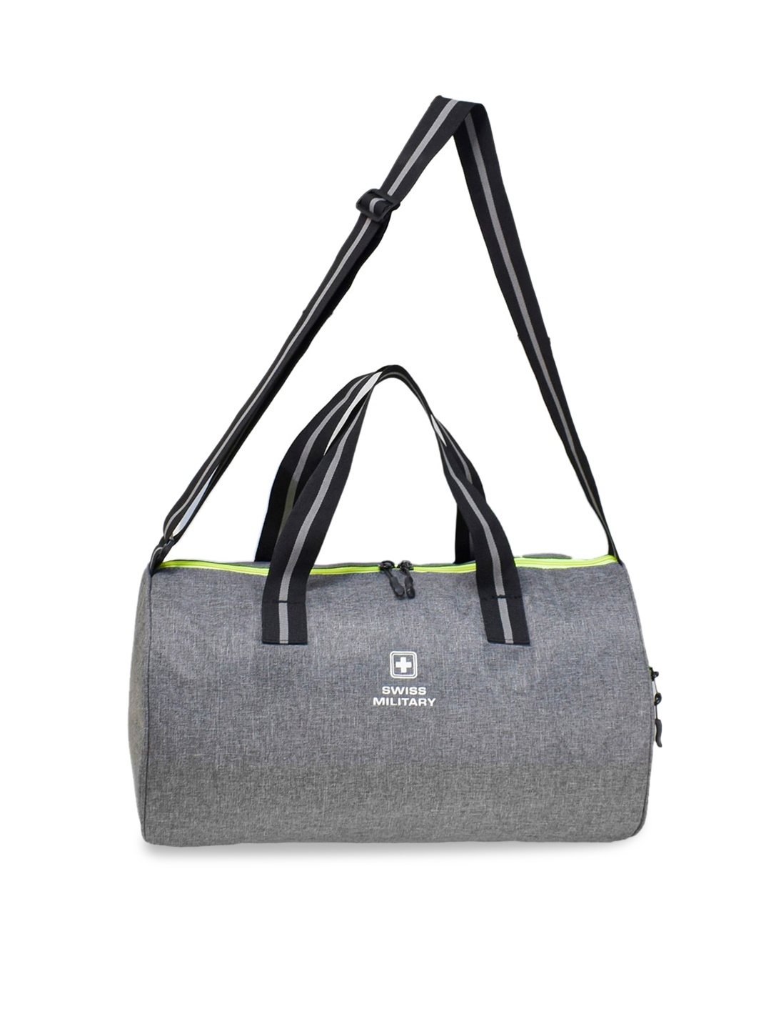 

SWISS MILITARY Grey Melange Solid Duffel Bag