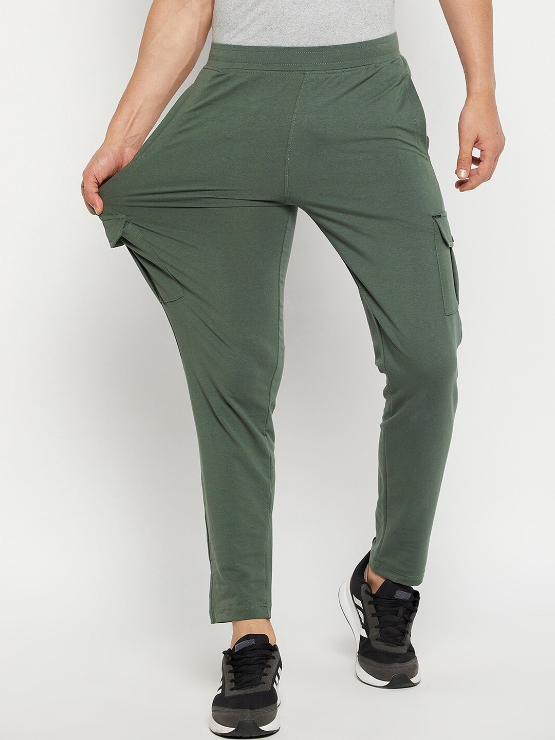 

Okane Men Mint Green Solid Track Pants