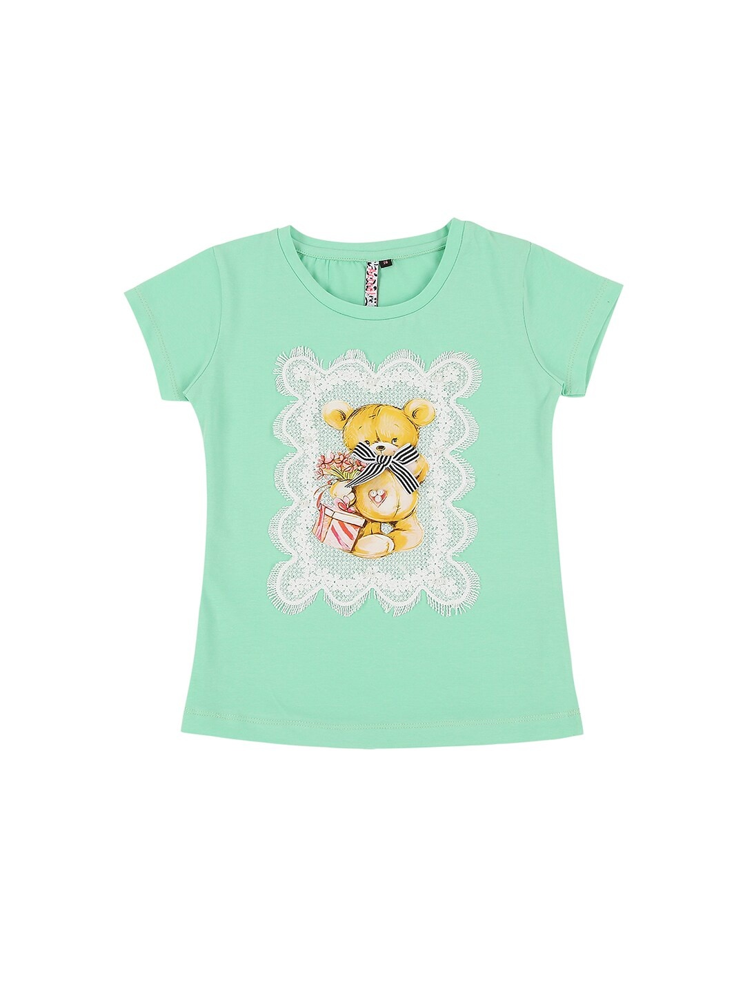 

Actuel Green Print Pure Cotton Top