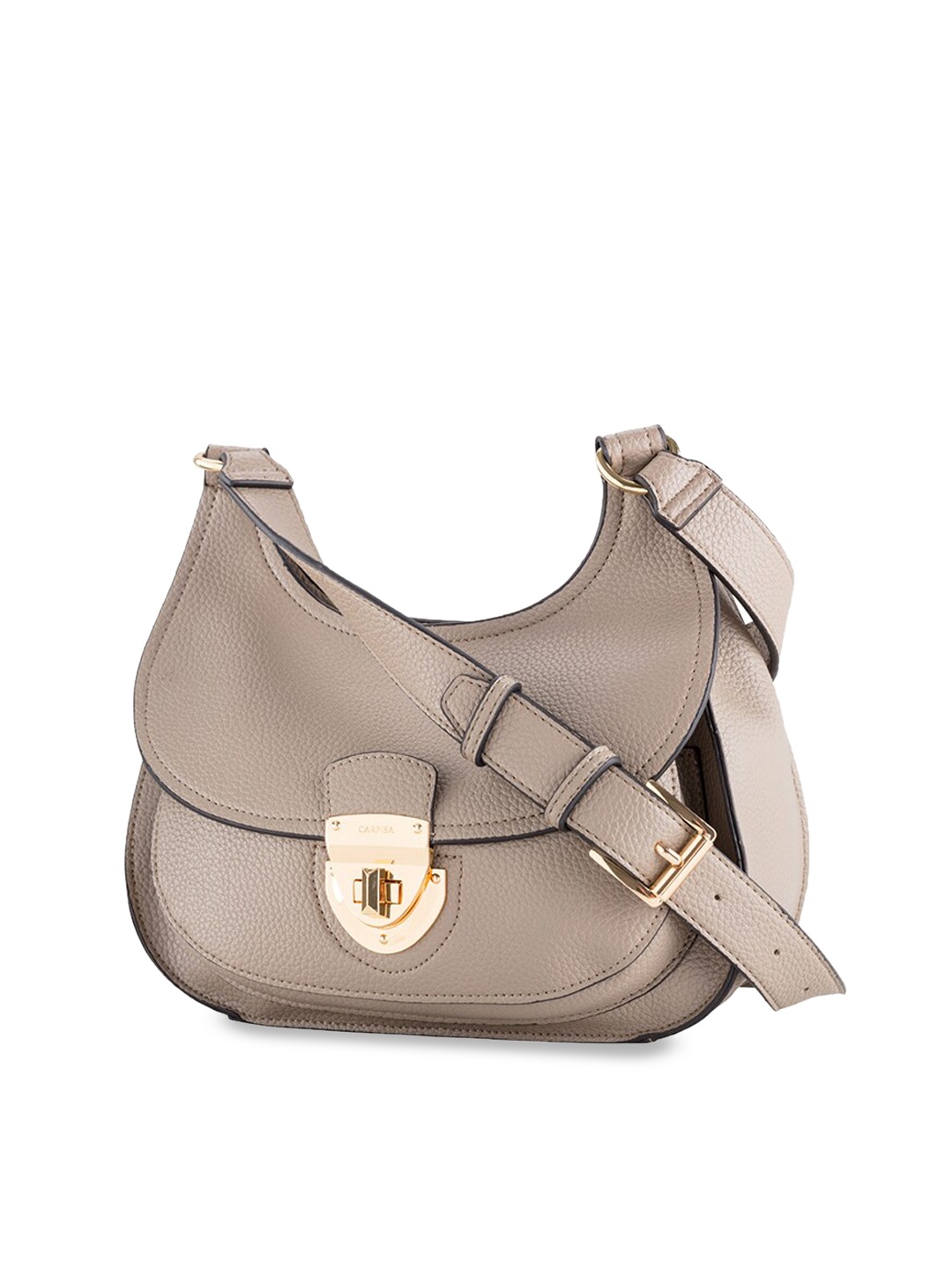

CARPISA Structured Shoulder Bag, Beige