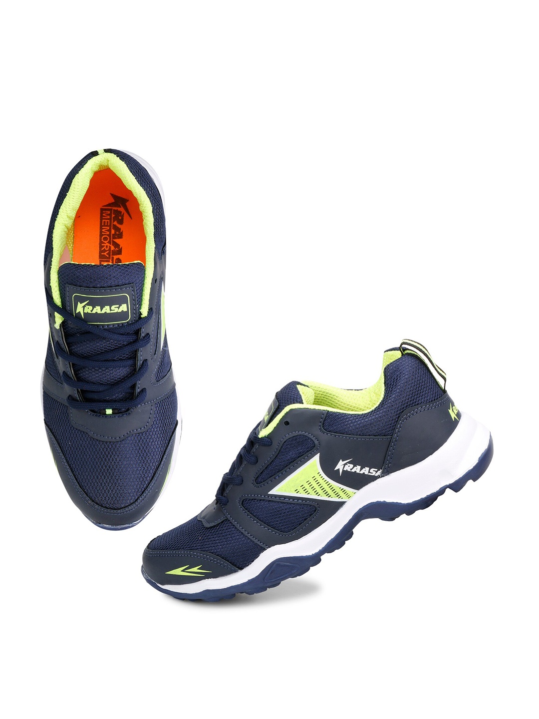 

KRAASA Men Navy Blue Running Shoes
