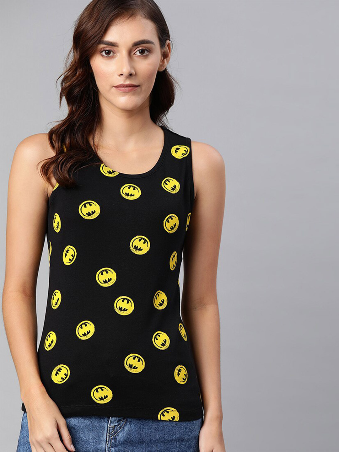 

Kook N Keech Batman Black Floral Print Top