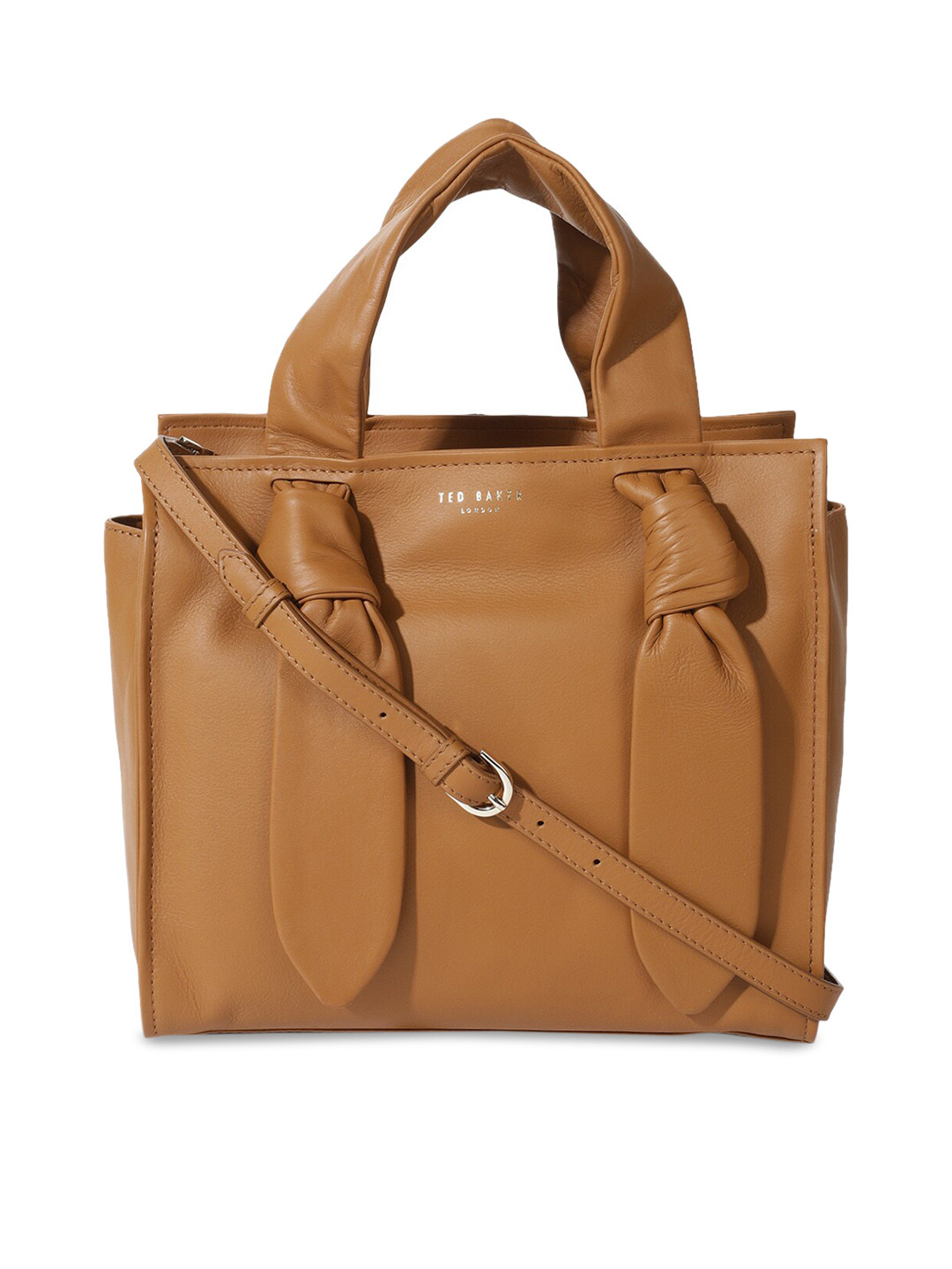 

Ted Baker Brown Leather Structured Handheld Bag