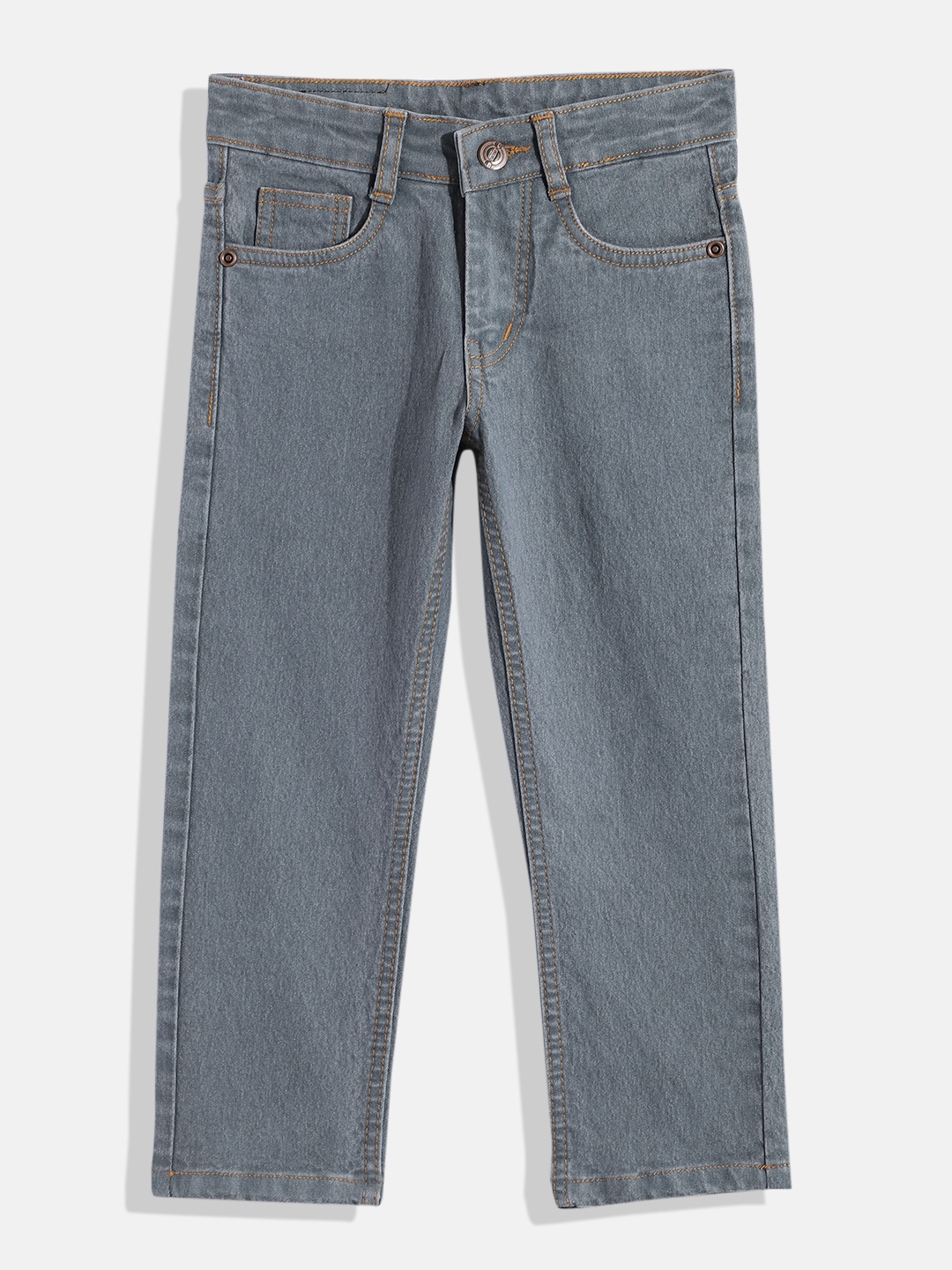 

Urbano Juniors Boys Grey Solid Slim Fit Stretchable Jeans
