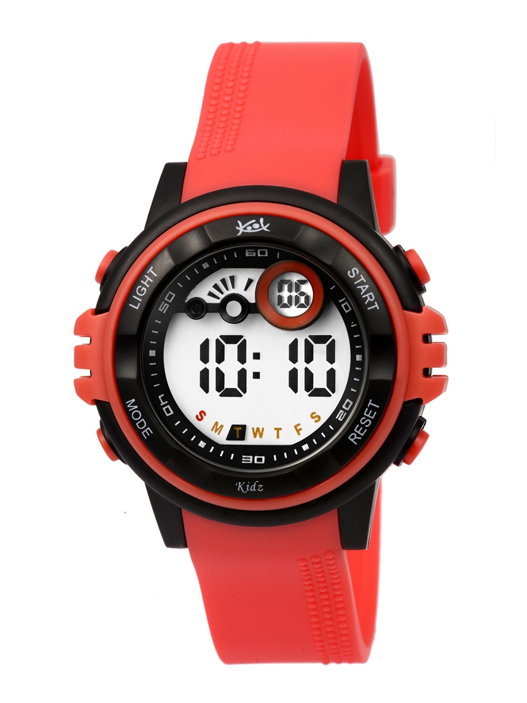 

Kool Kidz Unisex Kids Grey Dial & Red Straps Digital Watch, Coral