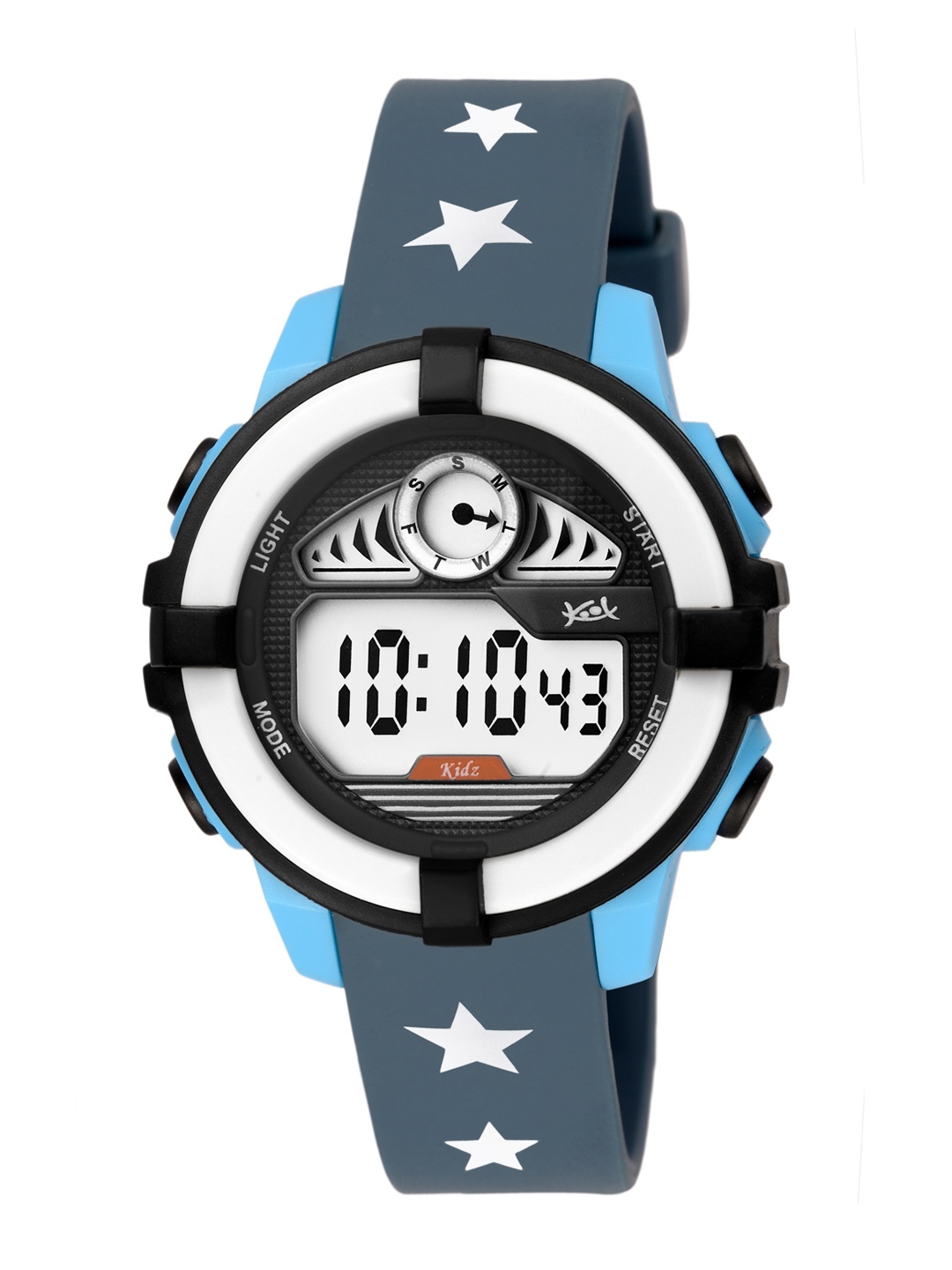 

Kool Kidz Unisex Kids Grey Printed Dial & Blue Straps Digital Watch