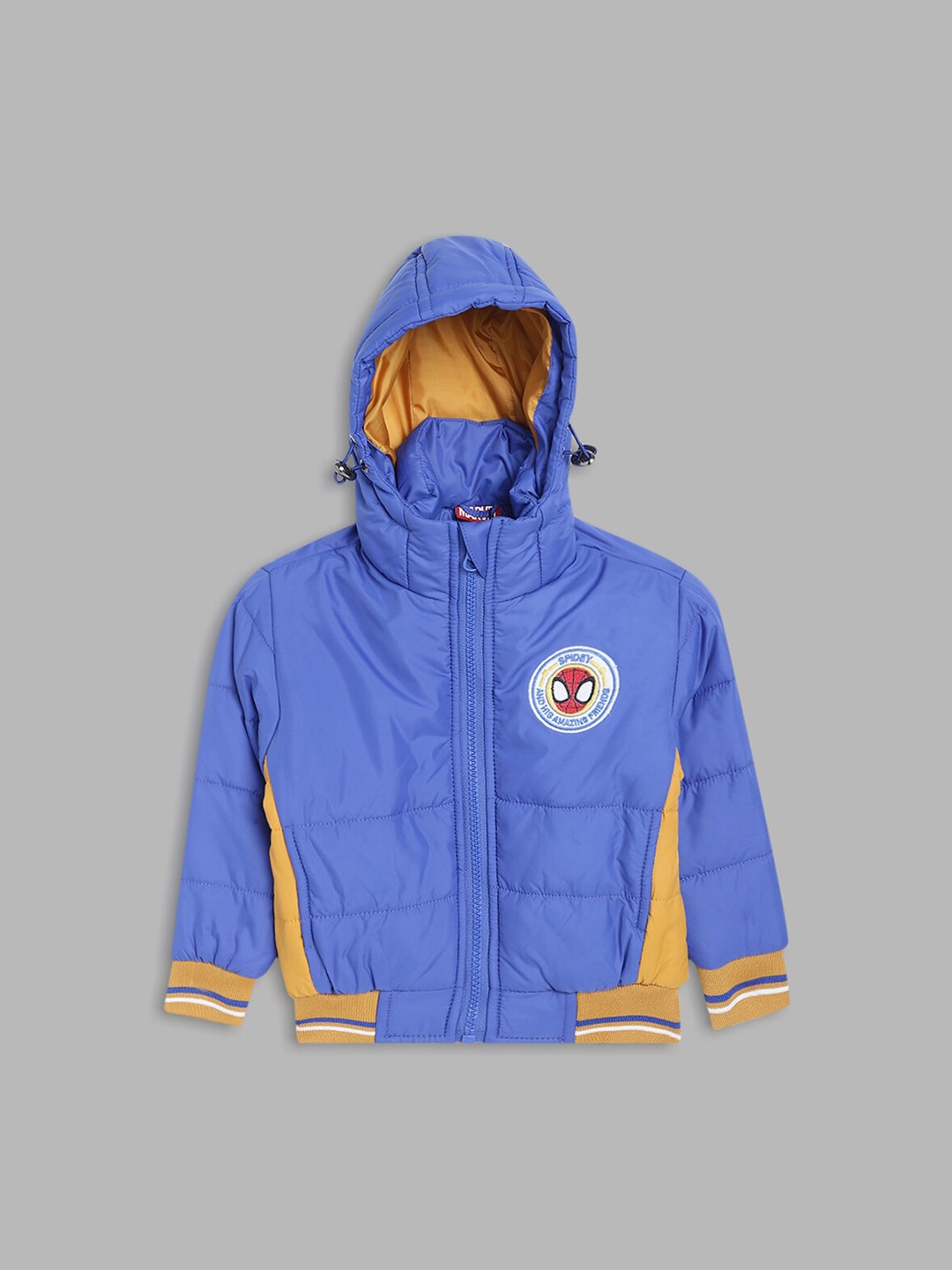 

Blue Giraffe Boys Blue Yellow Puffer Jacket