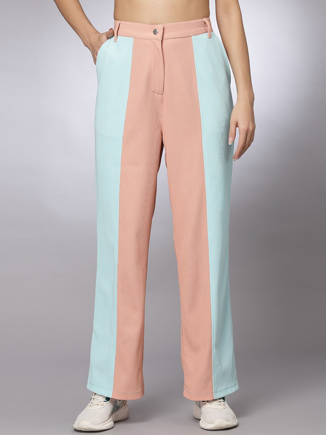 

KASSUALLY Women Peach-Coloured Trousers