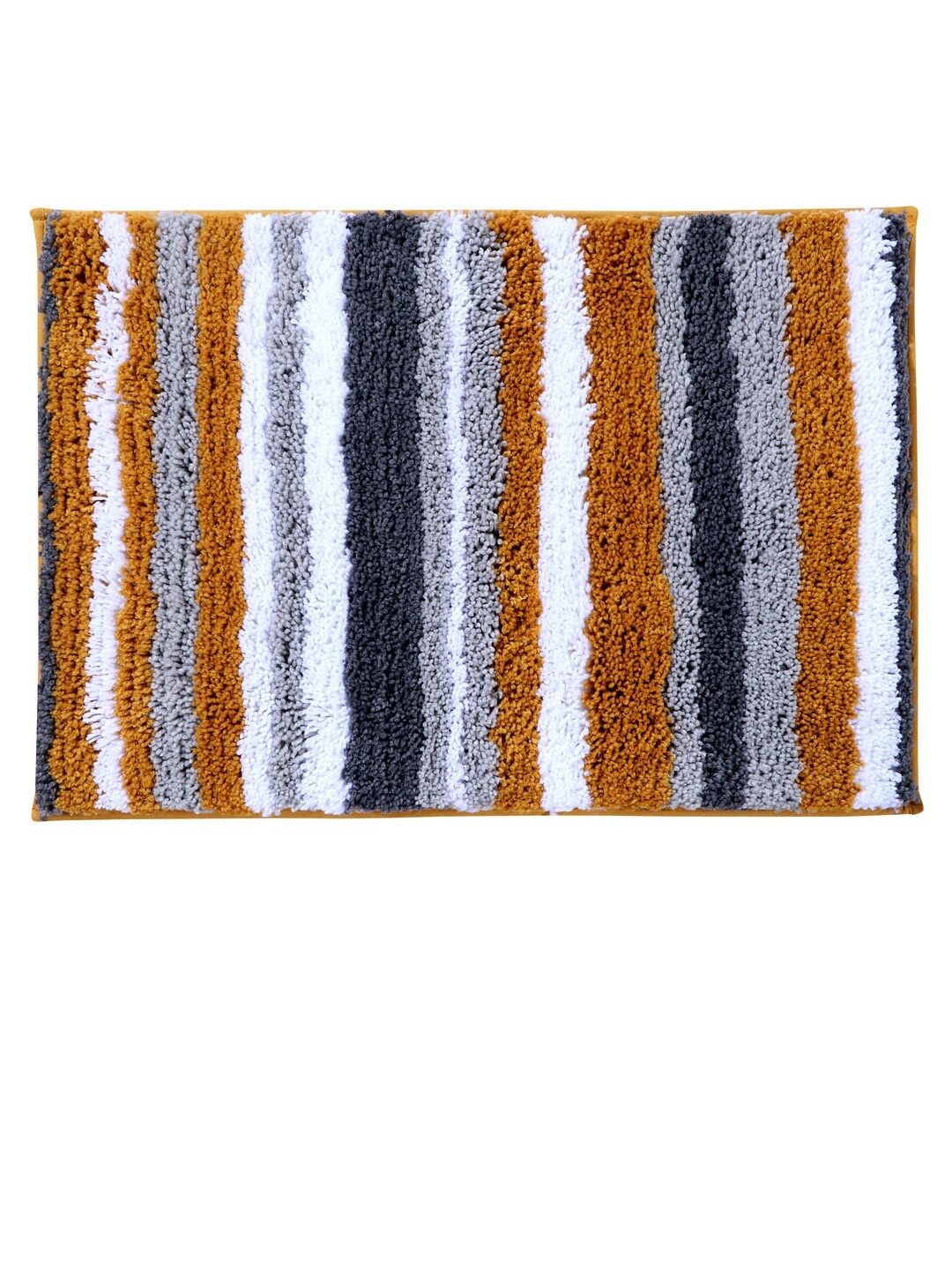

Pano Mustard & White Striped 1634 GSM Bath Rugs