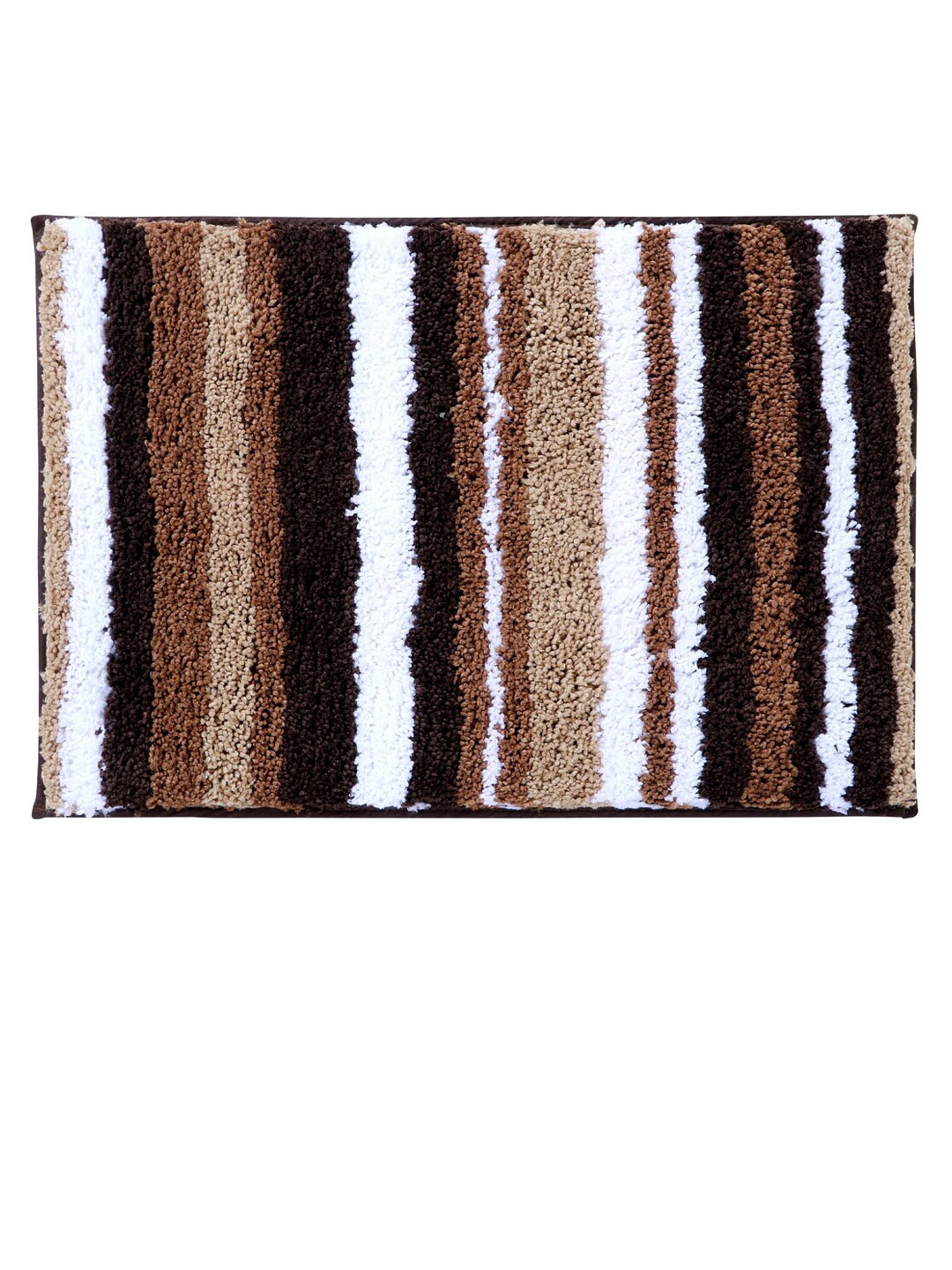 

Pano Brown Striped 1634 GSM Anti-Skid Bath Rug