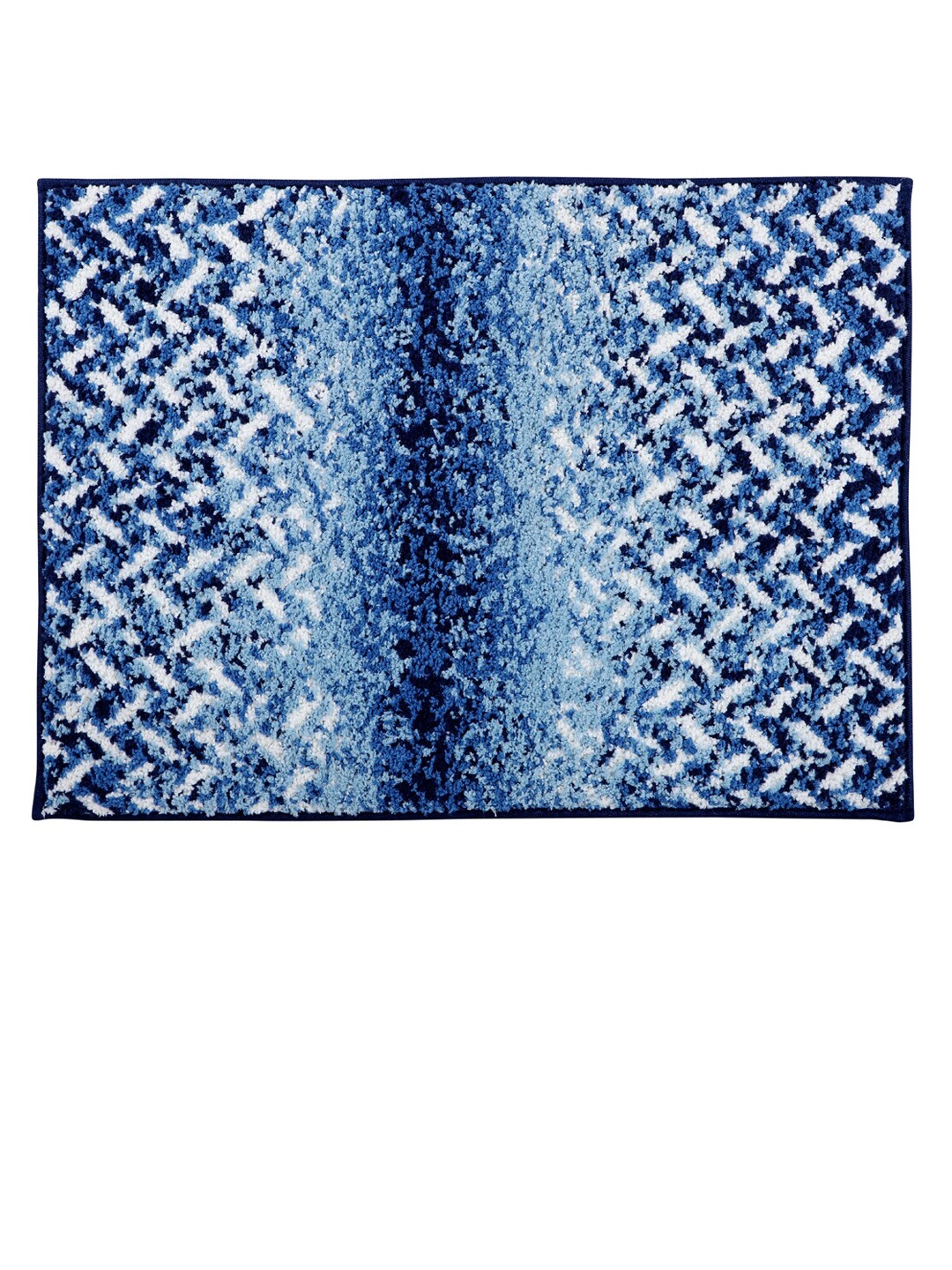 

Pano Blue Printed 2000 GSM Bath Rugs