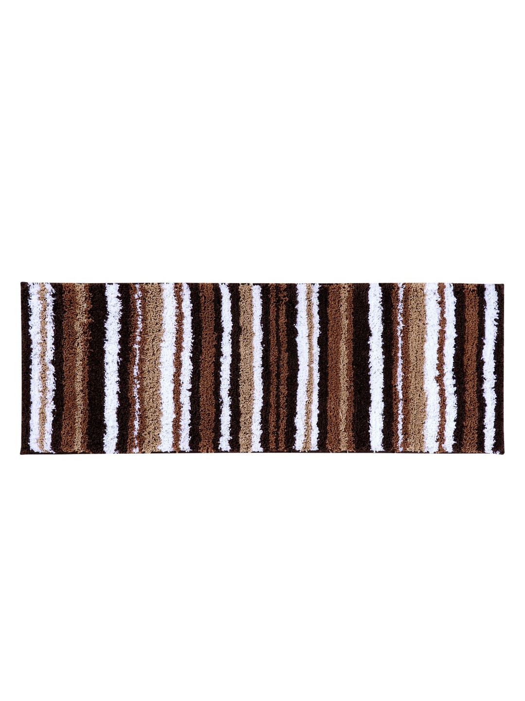 

Pano Brown Striped 1634 GSM Bath Rugs