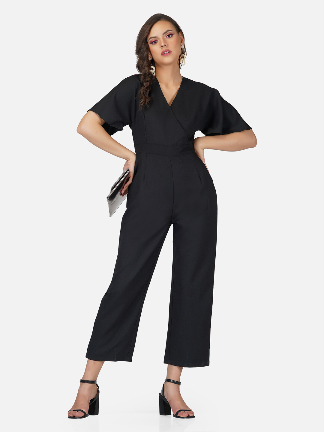 

Tinted Black Solid Basic Jumpsuit