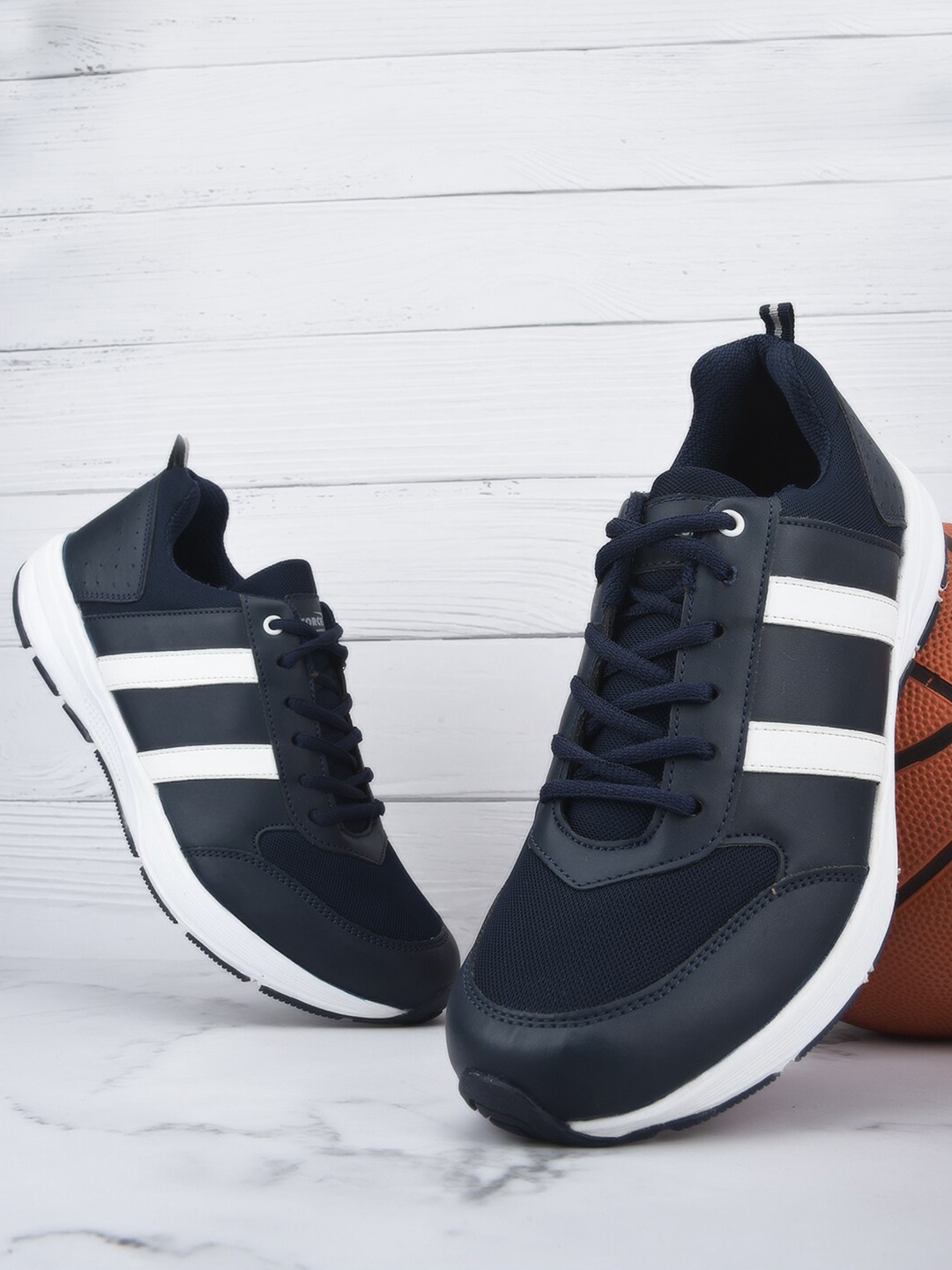 

Liberty Men Navy Blue Walking Non-Marking Sports Shoes