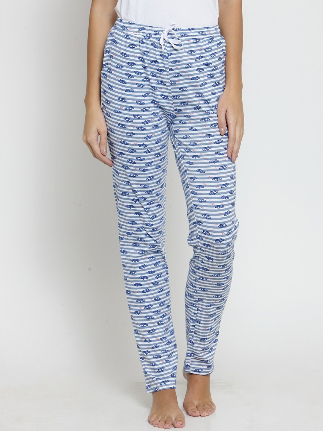 

Boston Club Women Blue Printed Pure Cotton Lounge Pant