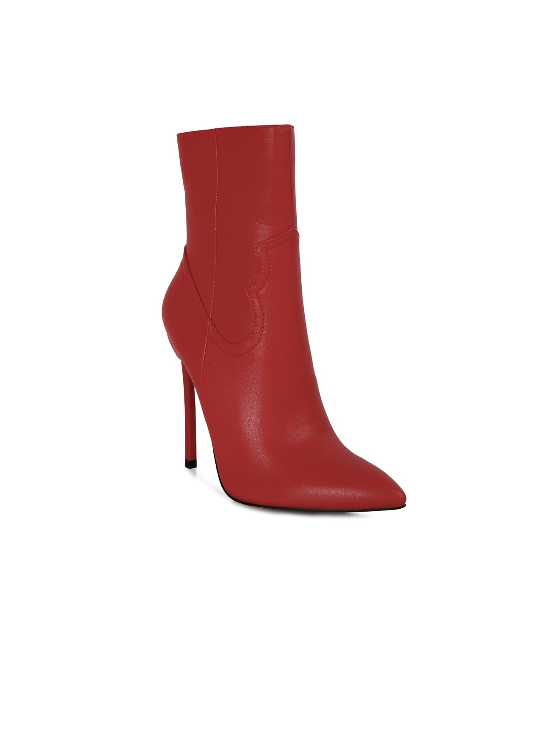 

London Rag Women Red Solid Ankle Boot