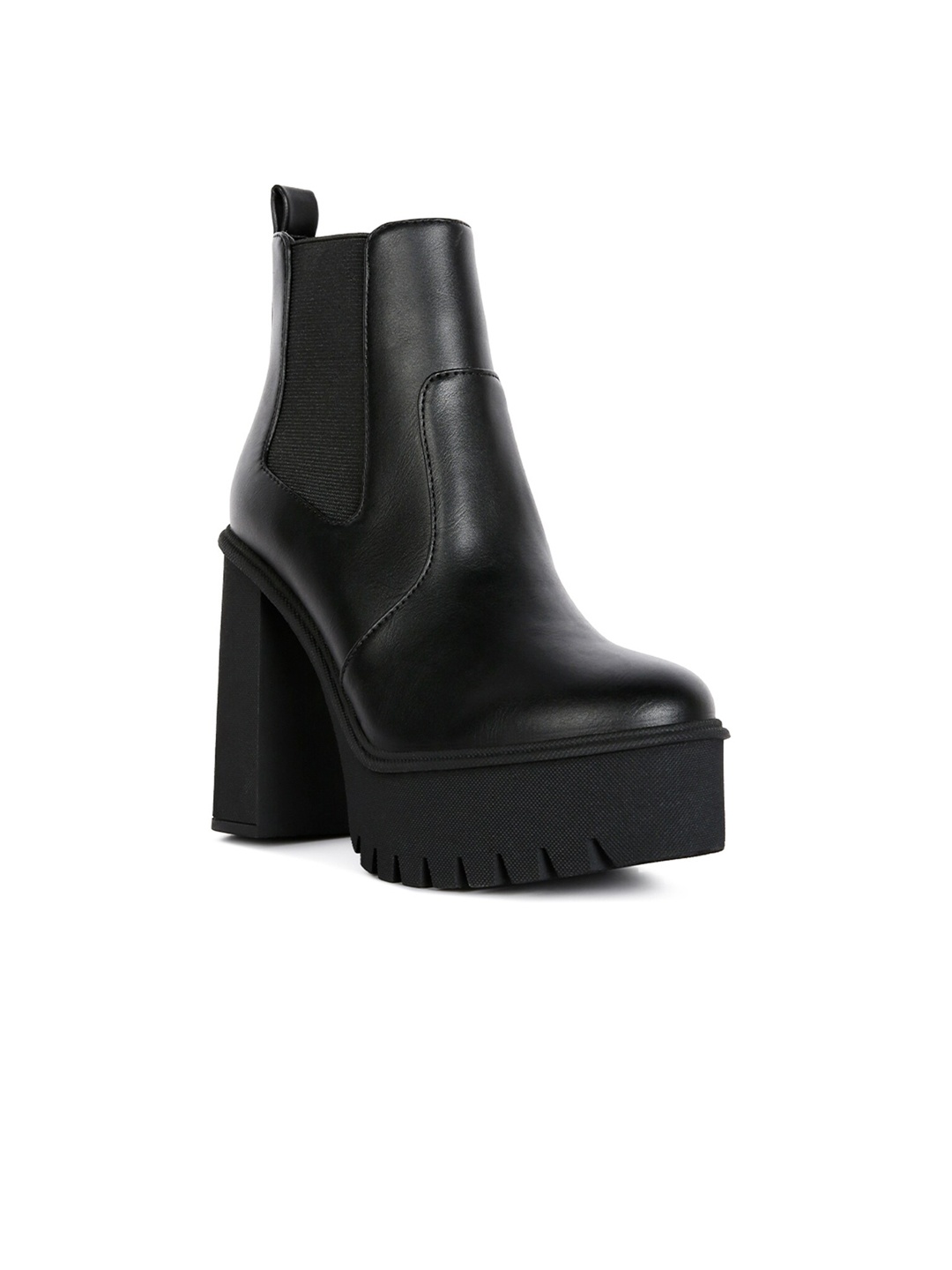 

London Rag Women Black Solid Chelsea Boots
