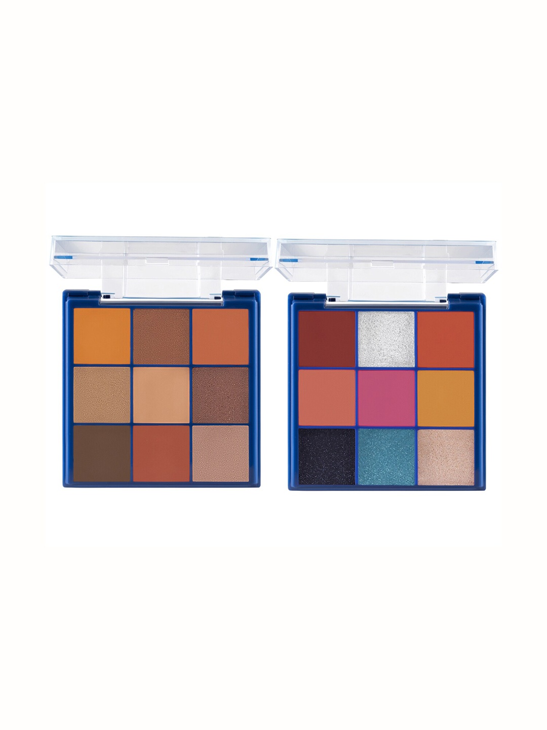 

MARS Set Of 2 9 Shades Eyeshadow Palette With Highlighter & Bronzer - 01+02, Multi